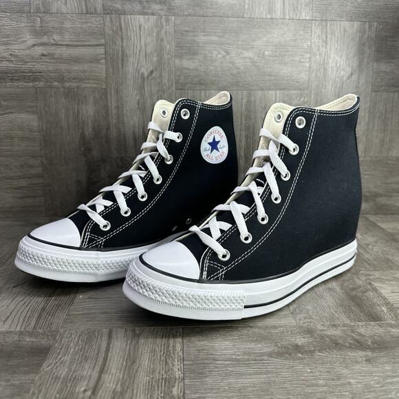 Converse CTAS Classic Wedge Women's size 11 Black White Shoes - Picture 3 of 8